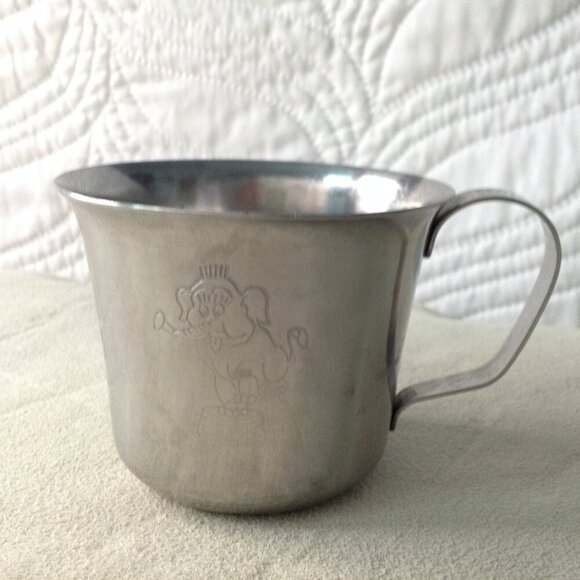 VTG Plated Childs Alphabet cut and Christening Cup. 1930-1950's Traditional Gift - Picture 3 of 3